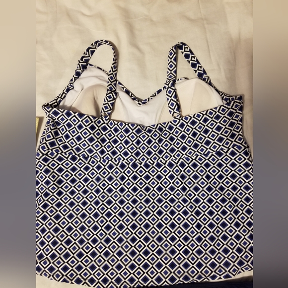 NWT Beach House Women's Sets Swins Blue/White Plus Size 22W - Picture 3 of 9